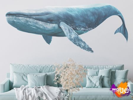 Druk na ścianie wieloryb